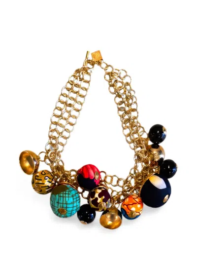 Stella Jean Charm-embellished Chain-link Necklace In Multi