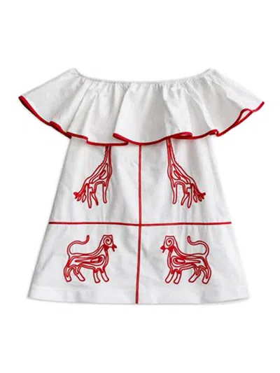 Stella Jean Kids' Dress In White