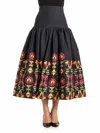 Stella Jean Cotton Skirt In Blue