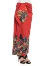 Stella Jean Limpida Skirt In Red