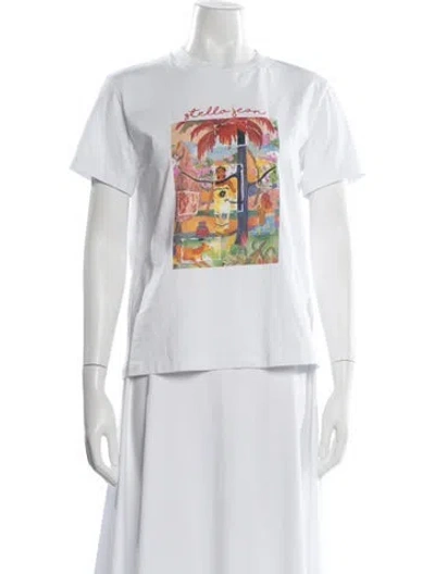 Pre-owned Stella Jean Graphic Print Crew Neck T-shirt In White