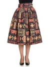 Stella Jean Flared Skirt In Multicolor
