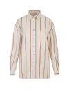 STELLA JEAN OVER FIT STRIPED COTTON SHIRT