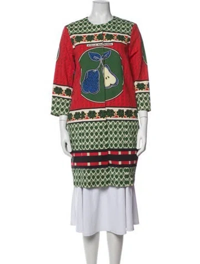 Pre-owned Stella Jean Patterned Jacket In Green