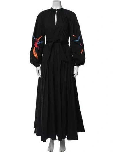 Pre-owned Stella Jean Printed Long Dress In Blue