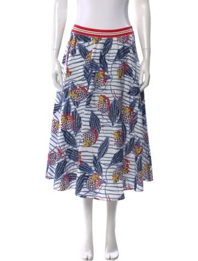 Pre-owned Stella Jean Printed Midi Length Skirt In Blue