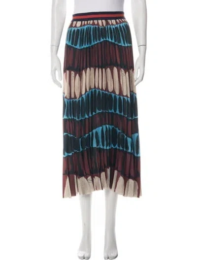 Pre-owned Stella Jean Printed Midi Length Skirt In Green