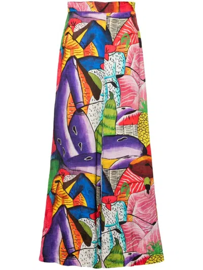 Stella Jean Printed Trousers In Multi