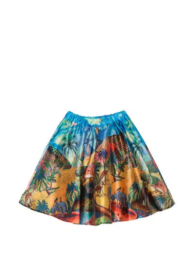 Stella Jean Kids' Printed Skirt In Multi