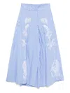 Stella Jean Striped Pants In Blue