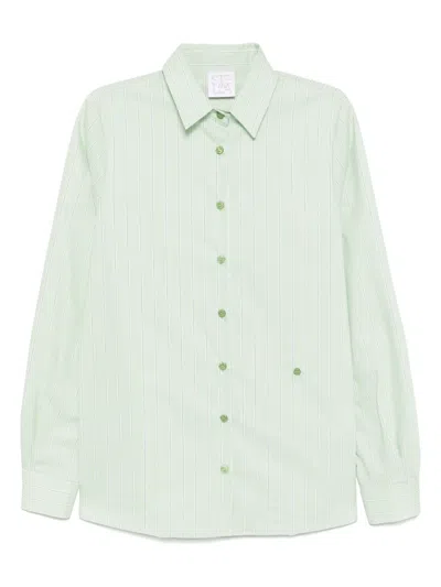 Stella Jean Striped Shirt In Green