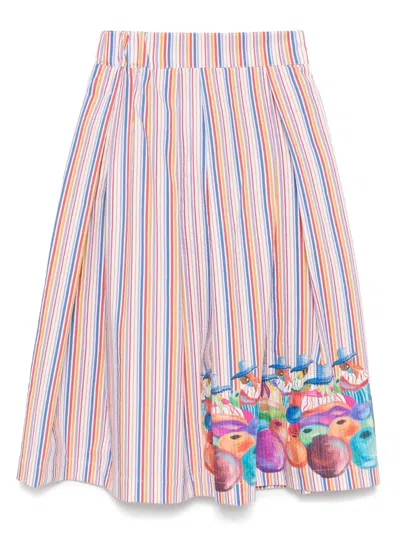 Stella Jean Striped Skirt