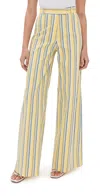 Stella Jean Striped Trousers Yellow Stripe In Yellow Stripe