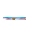 Stella Jean Woman Belt Azure Size Onesize Acetate, Polyester In Blue
