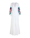 Stella Jean Woman Maxi Dress White Size 6 Cotton In White