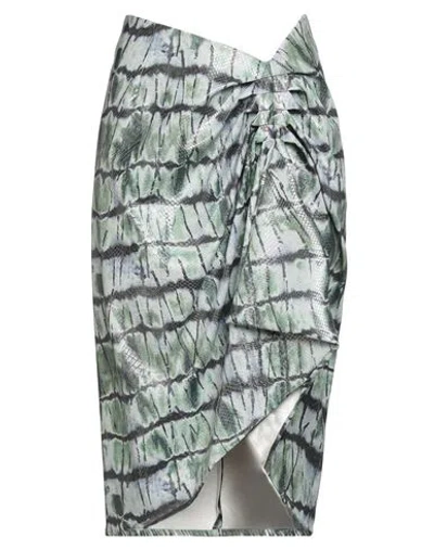 Stella Jean Woman Midi Skirt Sage Green Size 10 Polyurethane, Polyester
