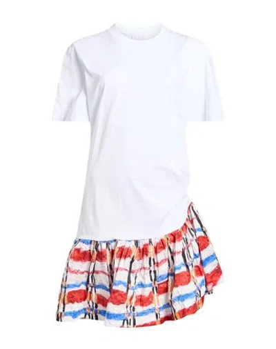Stella Jean Woman Mini Dress White Size 2 Cotton
