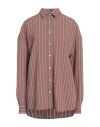 Stella Jean Woman Shirt Khaki Size 6 Viscose, Polyester