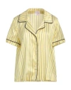 Stella Jean Woman Shirt Yellow Size 8 Silk
