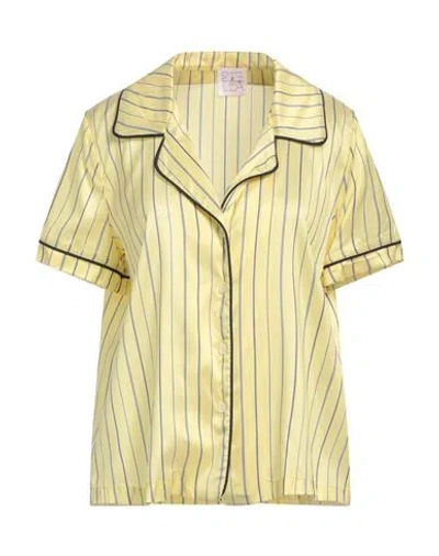 Stella Jean Woman Shirt Yellow Size 8 Silk