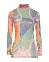 Stella Jean Woman T-shirt Orange Size 8 Polyester, Elastane In Orange