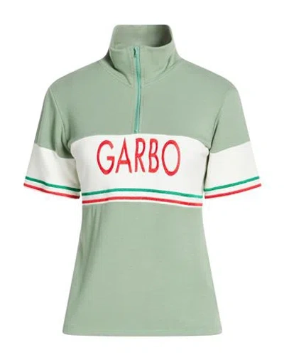 Stella Jean Woman T-shirt Sage Green Size 4 Viscose, Polyester, Elastane