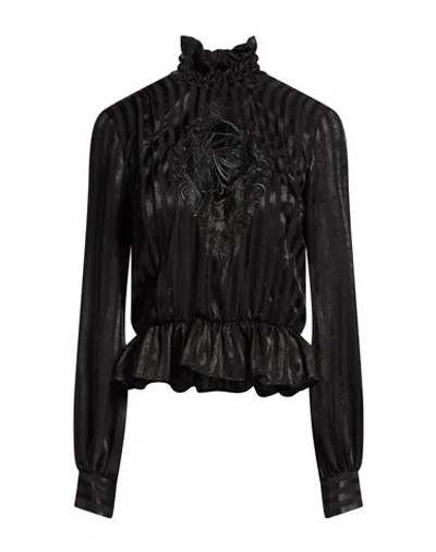 Stella Jean Woman Top Black Size 6 Polyester