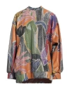 Stella Jean Woman Top Rust Size 4 Polyurethane, Polyester In Red