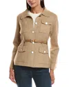 Stella + Lorenzo Cardigan In Brown