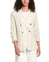 Stella + Lorenzo Linen-blend Blazer