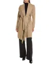 Stella + Lorenzo Long Coat In Brown