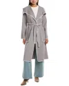 Stella + Lorenzo Long Coat In Gray