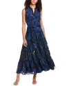 Stella + Lorenzo Ruffle Maxi Dress