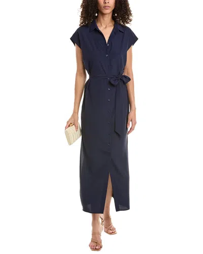 Stella + Lorenzo Shirtdress In Blue