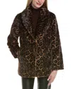 Stella + Lorenzo Short Jacket In Brown