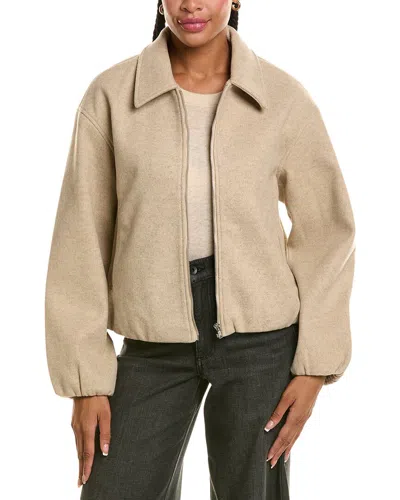 Stella + Lorenzo Short Jacket In Brown