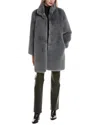 Stella + Lorenzo Turner Cozy Coat In Gray