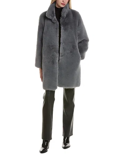 Stella + Lorenzo Turner Cozy Coat In Gray