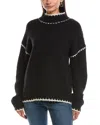 Stella + Lorenzo Turtleneck Sweater In Black