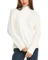 Stella + Lorenzo Turtleneck Sweater In White