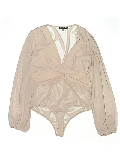 Pre-owned Stella Luce Bodysuit In Brown