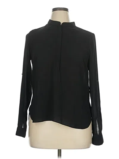 Pre-owned Stella Luce Long Sleeve Blouse In Black