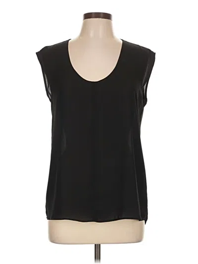 Pre-owned Stella Luce Sleeveless Blouse In Black
