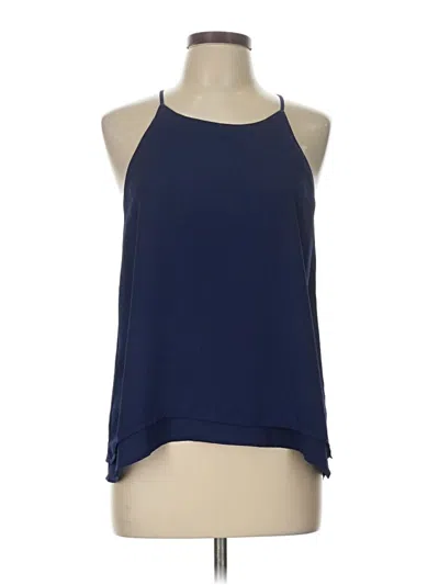 Pre-owned Stella Luce Sleeveless Blouse In Blue