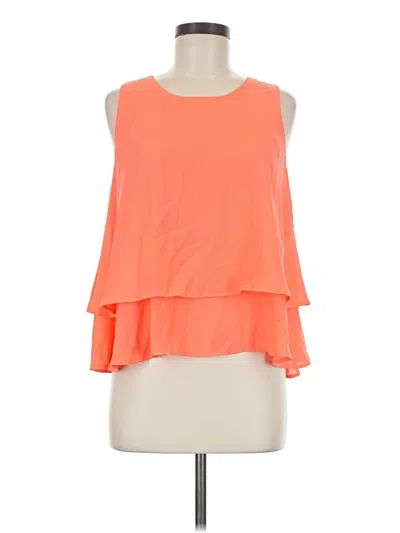 Pre-owned Stella Luce Sleeveless Blouse In Orange