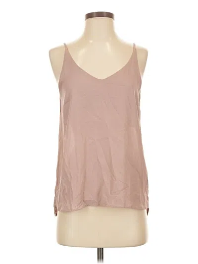 Pre-owned Stella Luce Sleeveless Top Brown Scoop Neck Tops