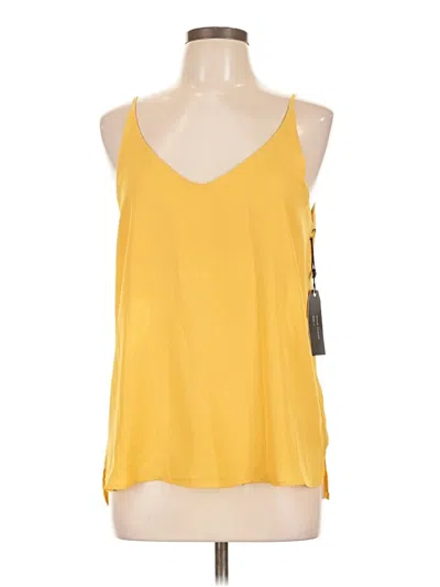 Pre-owned Stella Luce Sleeveless Top Yellow Scoop Neck Tops