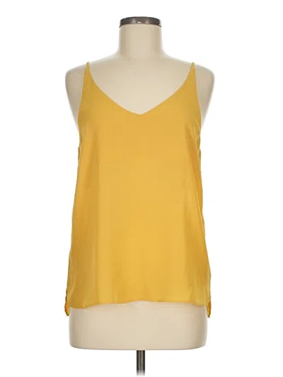 Pre-owned Stella Luce Sleeveless Top Yellow Scoop Neck Tops