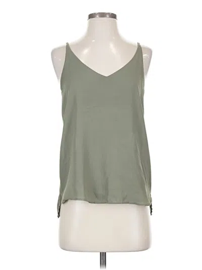 Pre-owned Stella Luce Tank Top Green Halter Neckline Tops