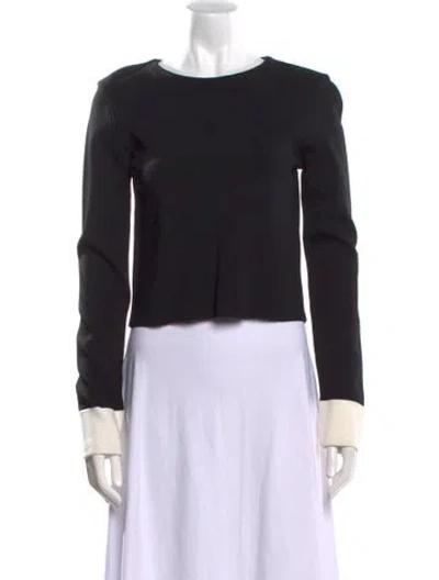 Pre-owned Stella Luna Crew Neck Sweater In Black